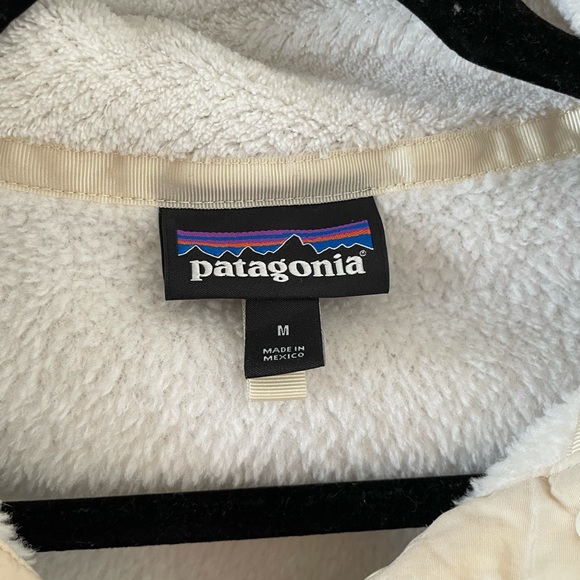 Patagonia Re-tool snap T fleece pullover white fuzzy - Picture 5 of 7